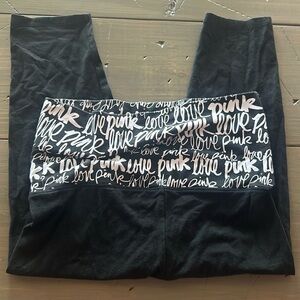 Vs PINK Crop Leggings Size Small